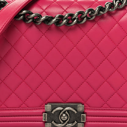Chanel Lambskin Quilted New Medium Boy Flap Pink 8 of 12