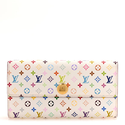 Louis Vuitton Monogram Multicolor Sarah Wallet White Grenade 1 of 11