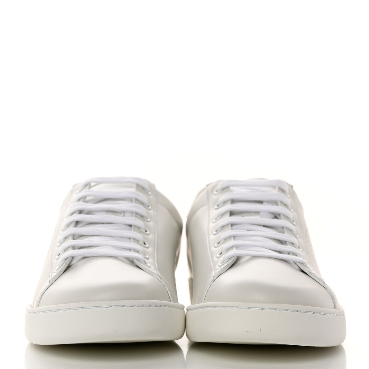 Calfskin Interlocking G Perforated Womens Ace Sneakers 40 White Grey Sky