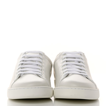 Gucci Calfskin Interlocking G Perforated Womens Ace Sneakers 40 White Grey Sky 2 of 9