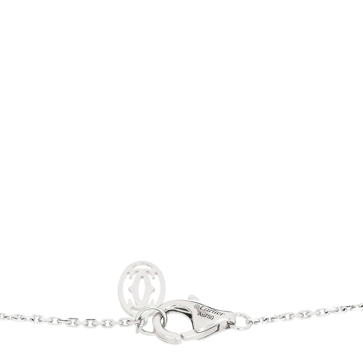 Cartier 18K White Gold Diamond XS D'Amour Bracelet 3 of 4