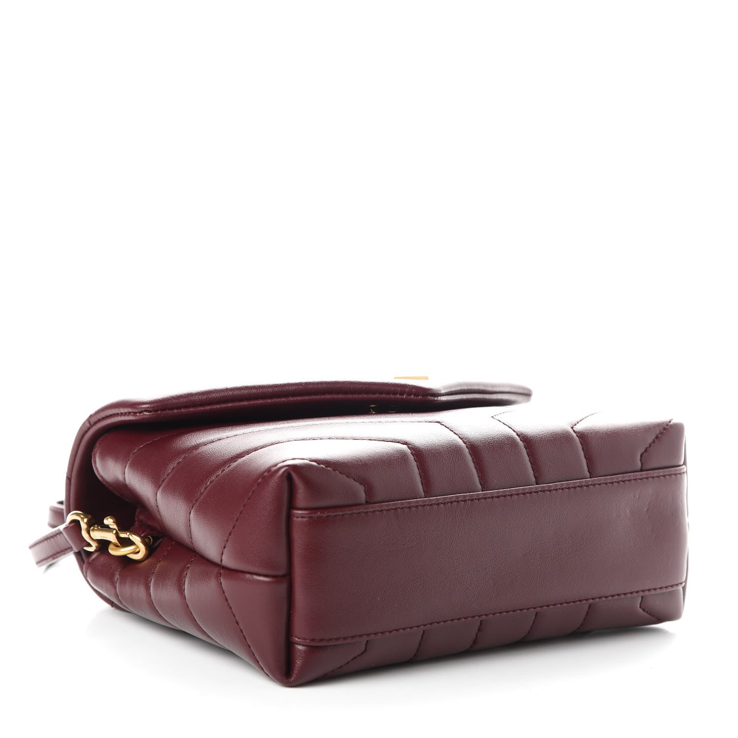 Saint Laurent Calfskin Y Quilted Monogram Toy Loulou Monogram Crossbody Bag Rouge Legion 4 of 9