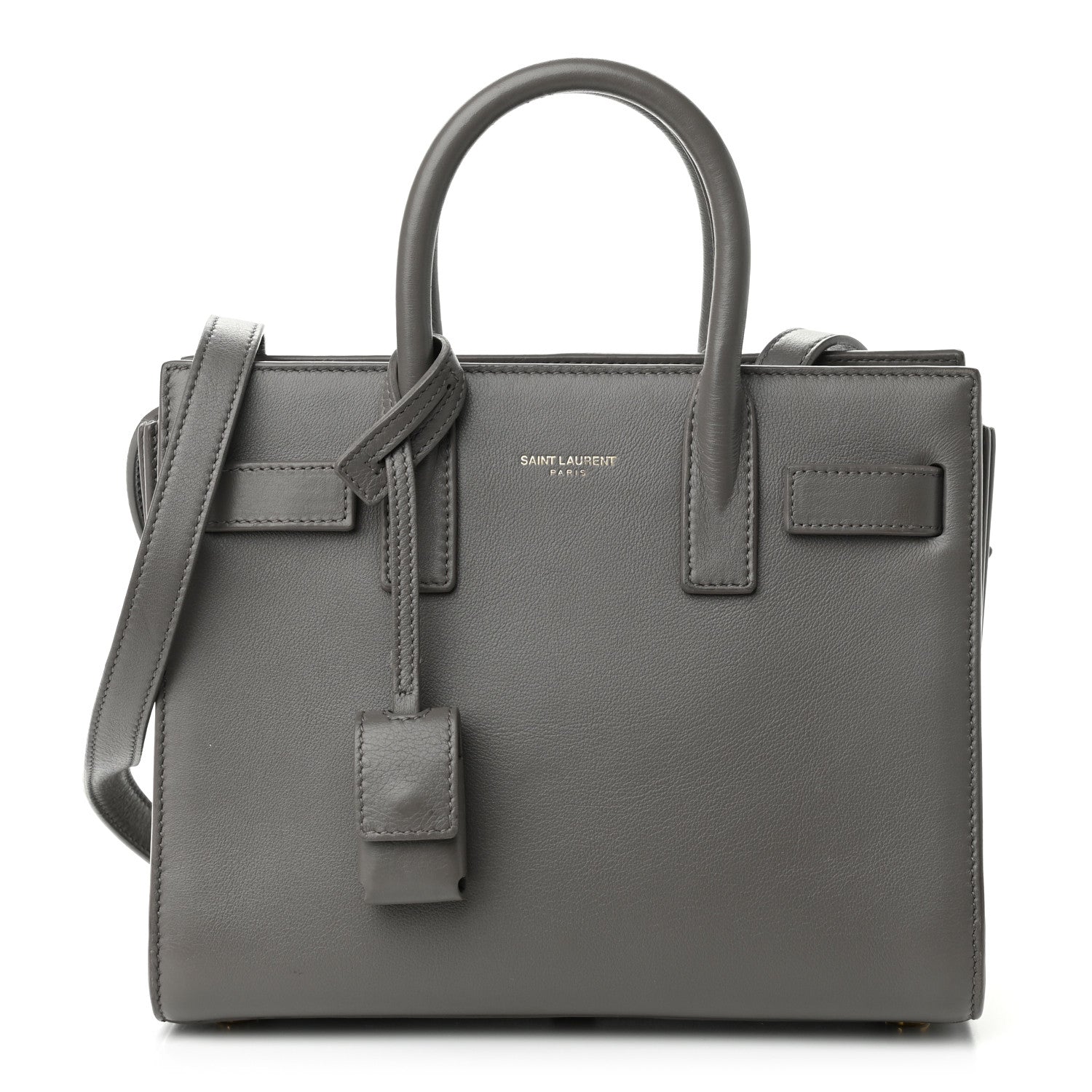 Saint Laurent Calfskin Nano Sac De Jour Fog 1 of 11