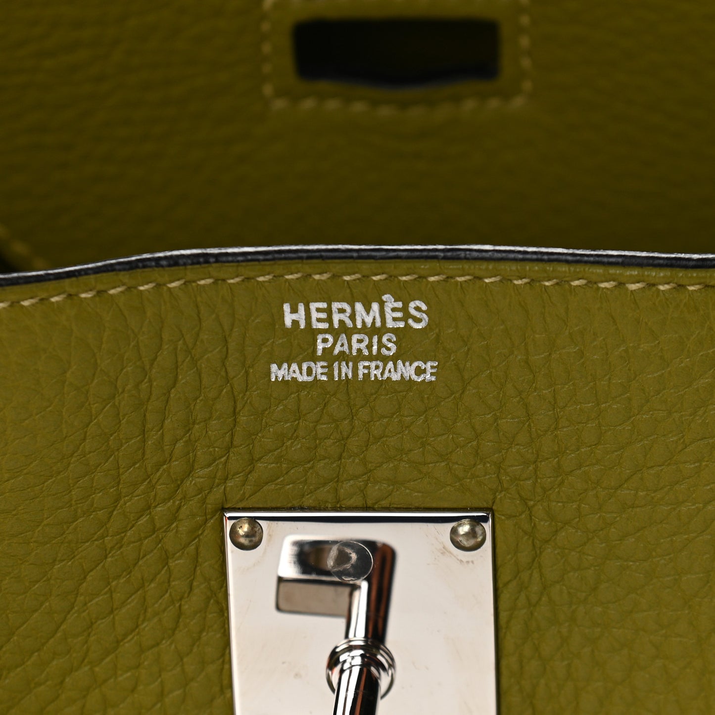 Taurillon Clemence JPG Birkin 42 Chartreuse