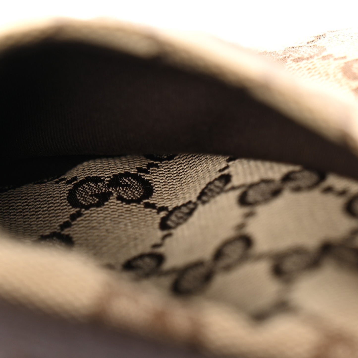 Monogram Web Belt Bag Dark Brown
