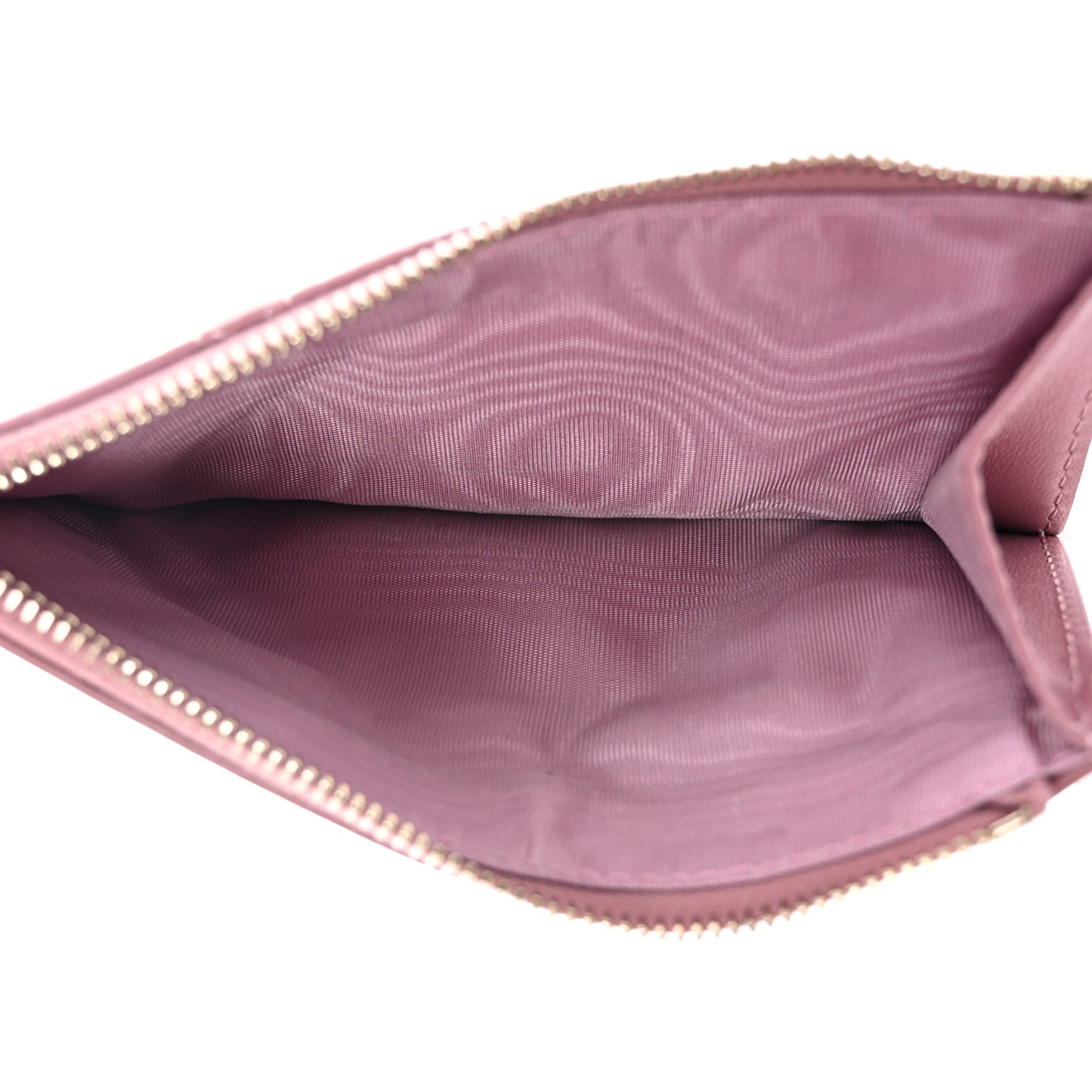 Lambskin Cannage Small Lady Dior Zip Card Holder Pink