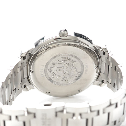 Hermes Stainless Steel 39mm Clipper Automatic Watch White 4 of 6