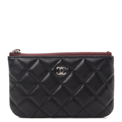 Chanel Lambskin Quilted Small Cosmetic Case Black 1 of 7