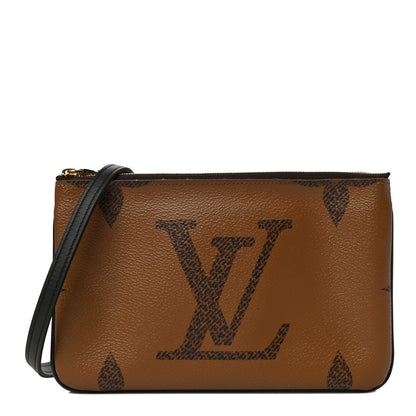 Louis Vuitton Reverse Monogram Giant Double Zip Pochette 1 of 11