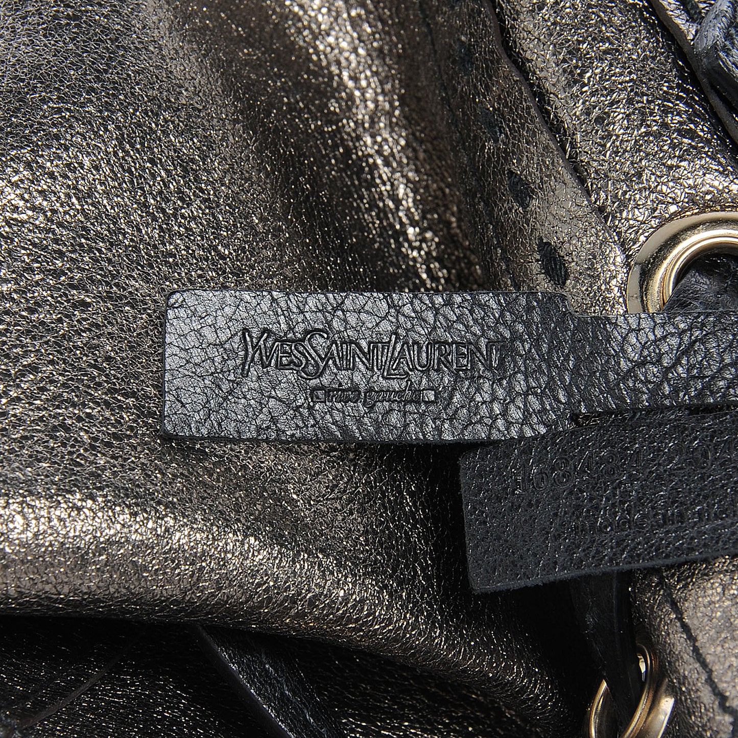 Leather Reversible Double Sac Y Tote Black Bronze