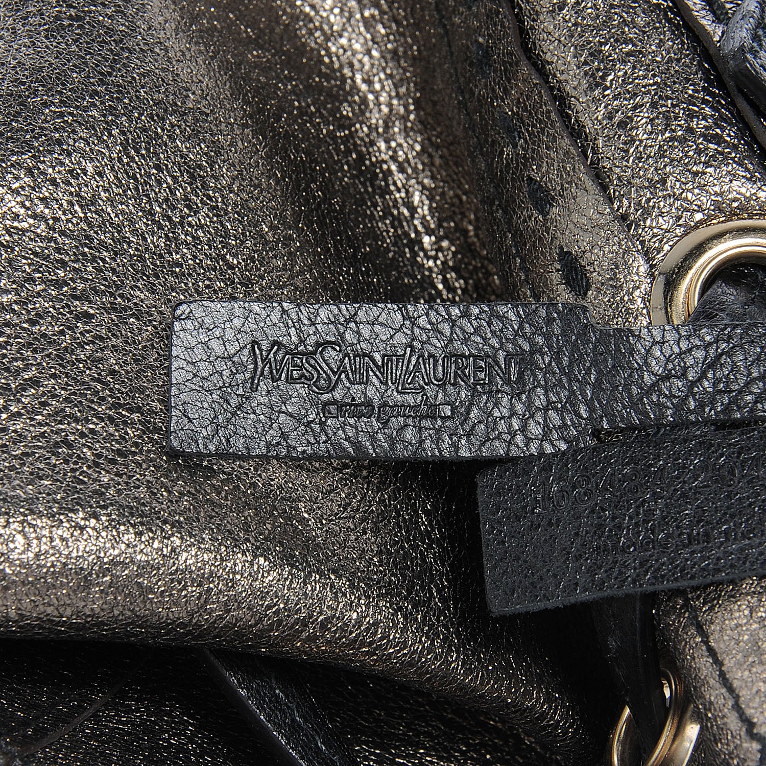 Saint Laurent Leather Reversible Double Sac Y Tote Black Bronze 17 of 25