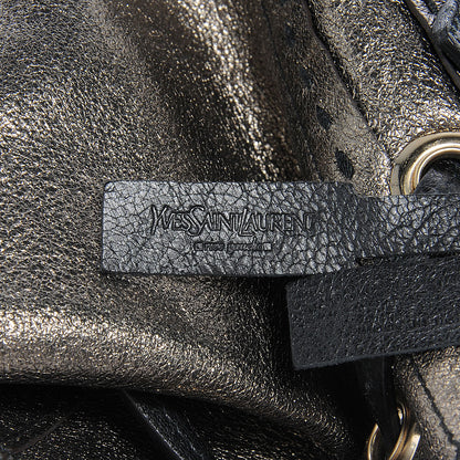 Saint Laurent Leather Reversible Double Sac Y Tote Black Bronze 17 of 25