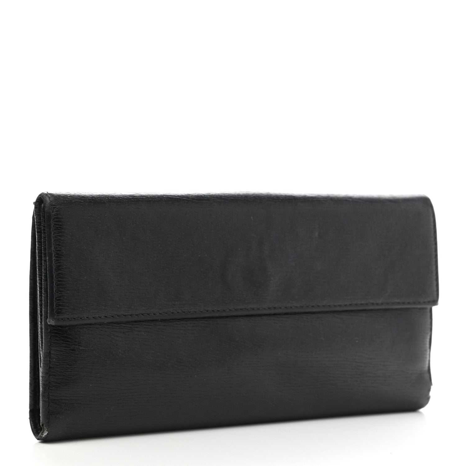 Gucci Calfskin Continental Bardot Wallet Black 3 of 25