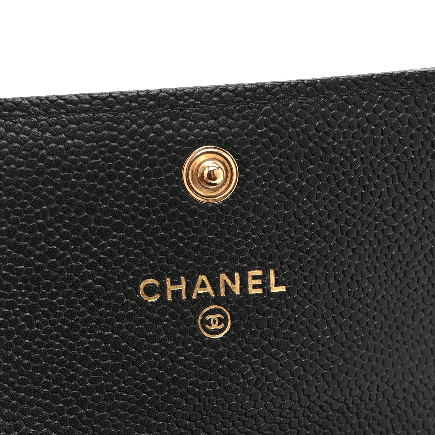 Chanel Caviar Quilted Boy Card Holder On Chain Black 6 of 11