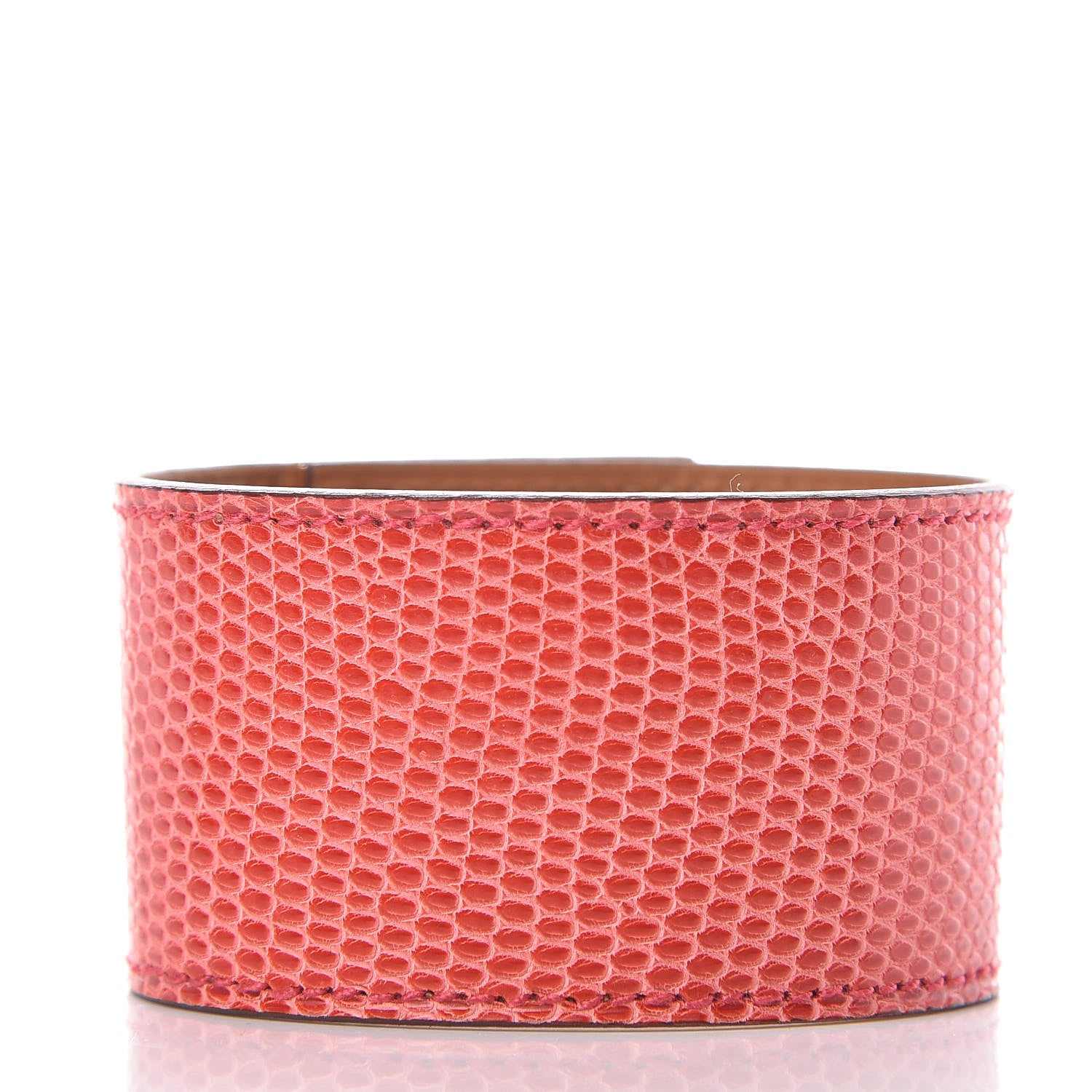 Hermes Lizard Kelly Dog Cuff Bougainvillea 3 of 6