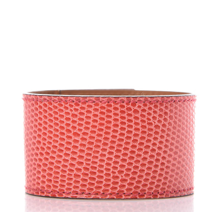 Hermes Lizard Kelly Dog Cuff Bougainvillea 3 of 6