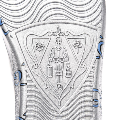 Gucci Miro Rubber Wax GucciGhost Print Mens New Ace Sneakers 9 Silver 7 of 9