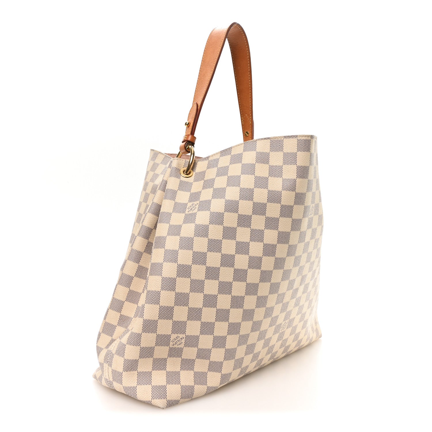 Louis Vuitton Damier Azur Graceful MM Rose Ballerine 2 of 10