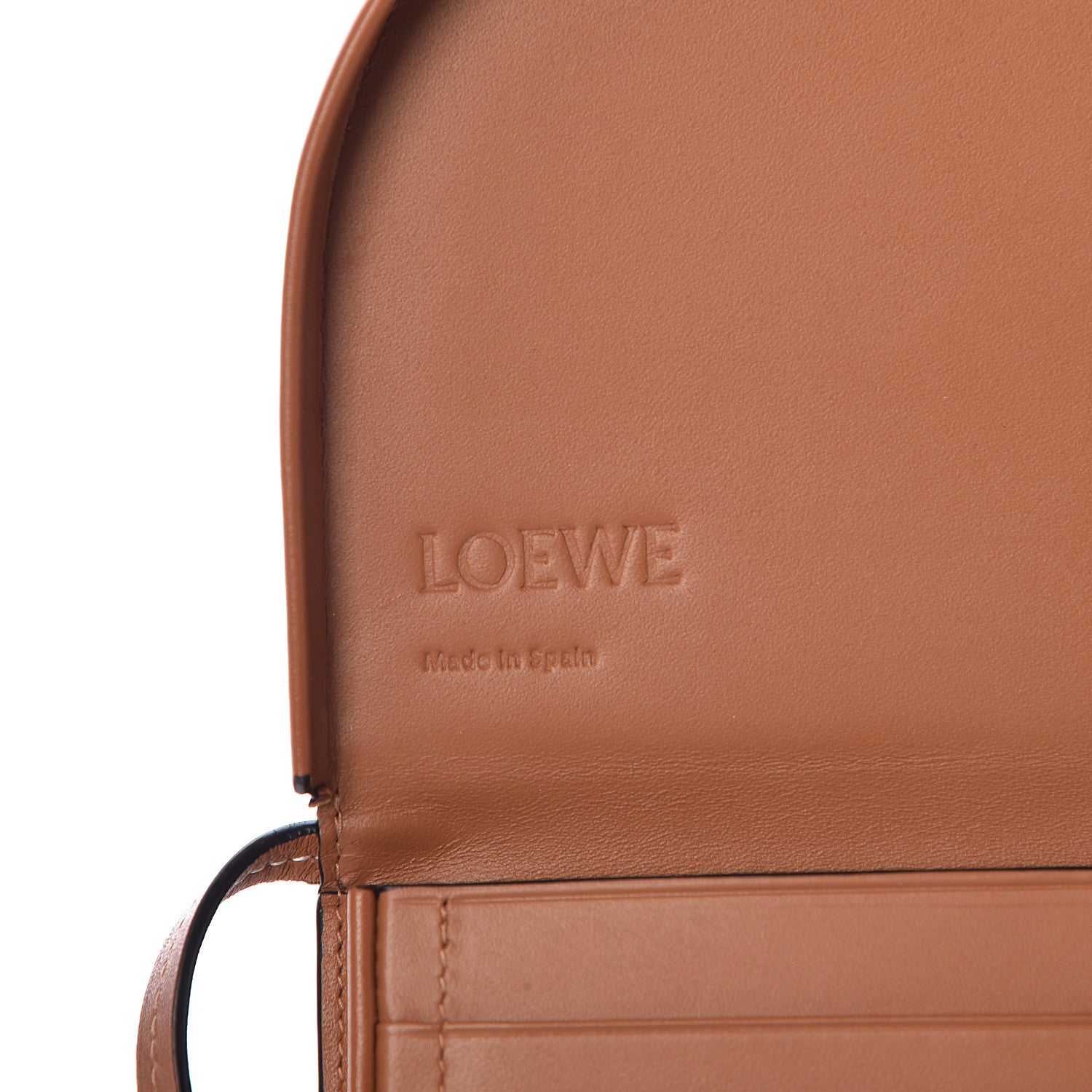 Loewe Soft Calfskin Large Heel Pouch Tan 7 of 12