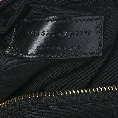 Saint Laurent Denim Quilted Loulou Puffer Monogram Chain Satchel Bleached Lilac 7 of 9