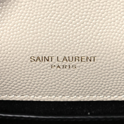 Saint Laurent Grain De Poudre Small Monogram Kate Satchel Crema Soft 6 of 11