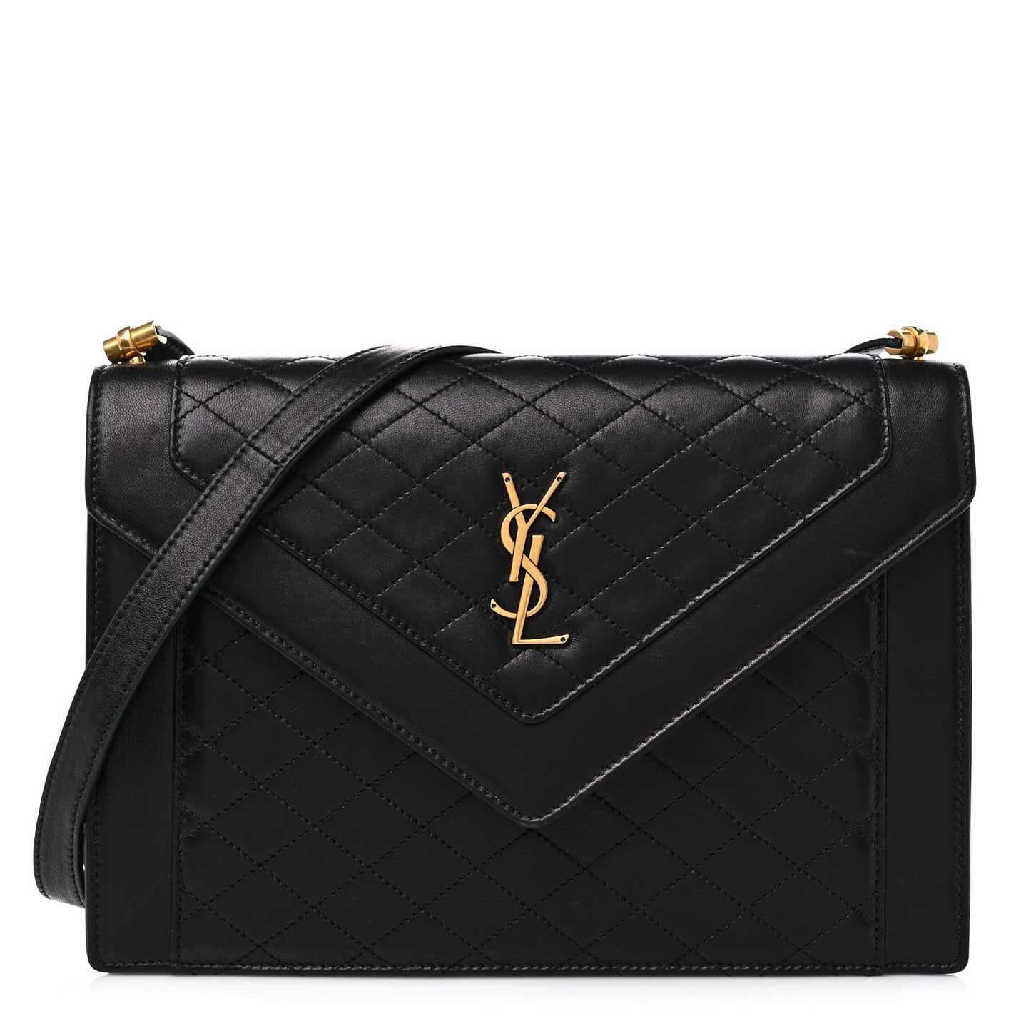 Lambskin Quilted Mini Gaby Satchel Black