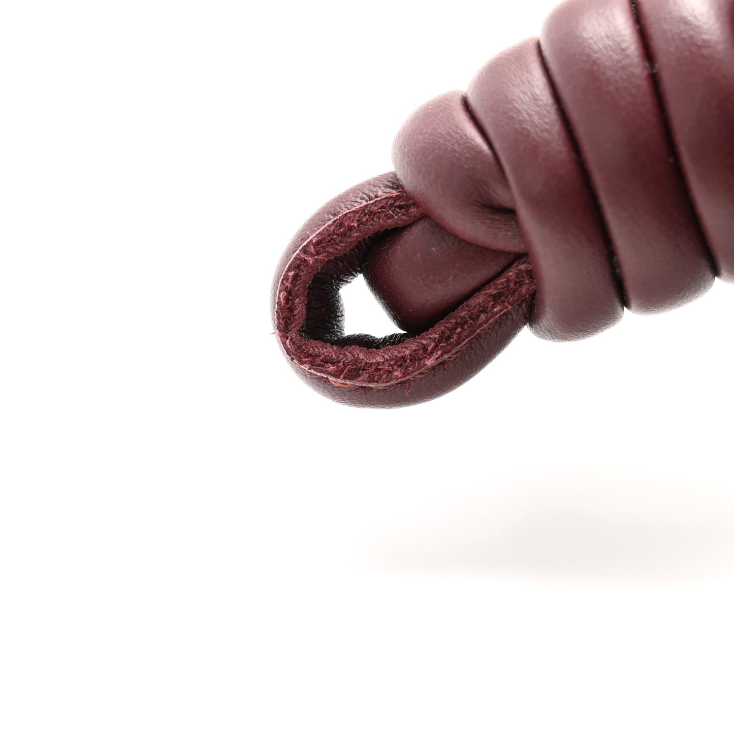 Calfskin Mini Flamenco Knot Clutch Prune