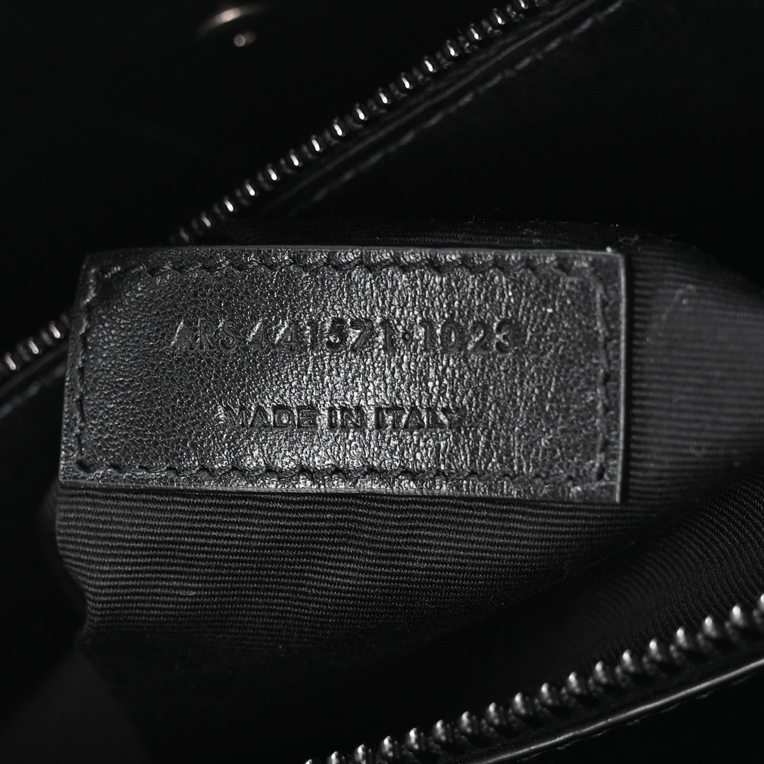 Saint Laurent Calfskin Crocodile Embossed Large Sac De Jour Carryall Black 7 of 10