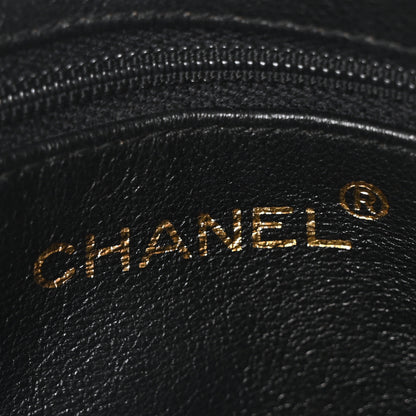 Chanel Lambskin Chevron Quilted Tassel Camera Case Black 6 of 10