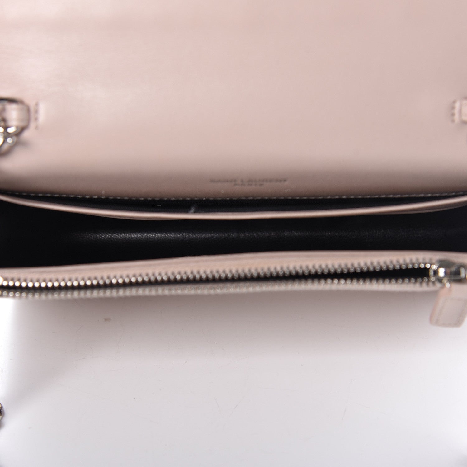 Saint Laurent Smooth Calfskin Classic Monogram Kate Tassel Chain Wallet Marble Pink 5 of 10