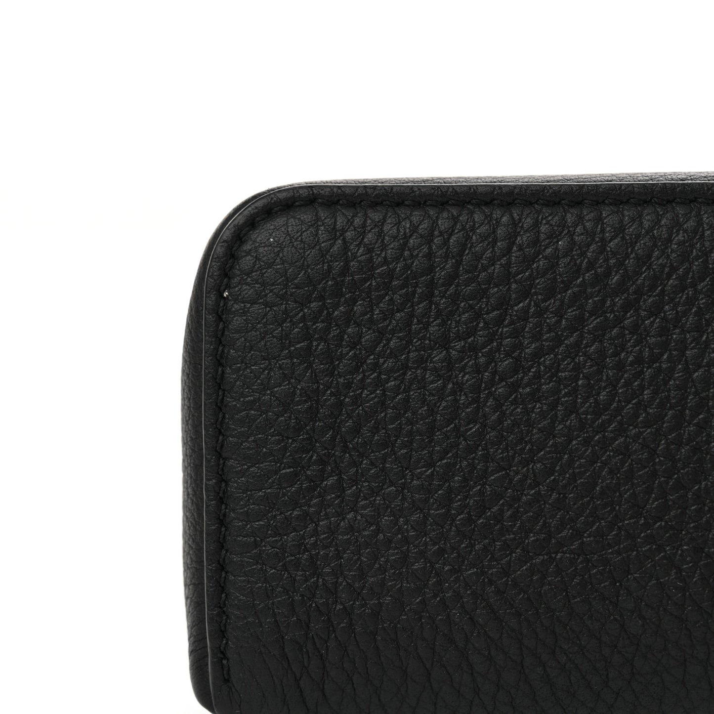 Grained Calfskin L19 Extra Pocket Pouch Black
