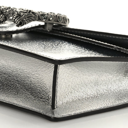 Gucci Metallic Calfskin Super Mini Dionysus Shoulder Bag Silver 8 of 8