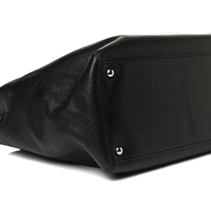Chanel Calfskin Cerf Executive Shopper Tote Black 8 of 17