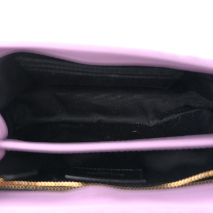 Saint Laurent Denim Y Quilted Monogram Toy Loulou Crossbody Bag Bleached Lilac 5 of 10