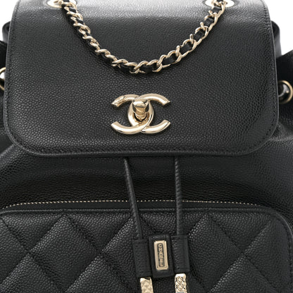 Chanel Caviar Quilted Business Affinity Backpack Black 7 of 9