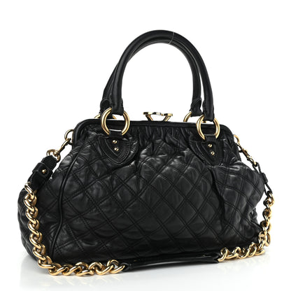 Marc Jacobs Calfskin Quilted Stam Black 2 of 11
