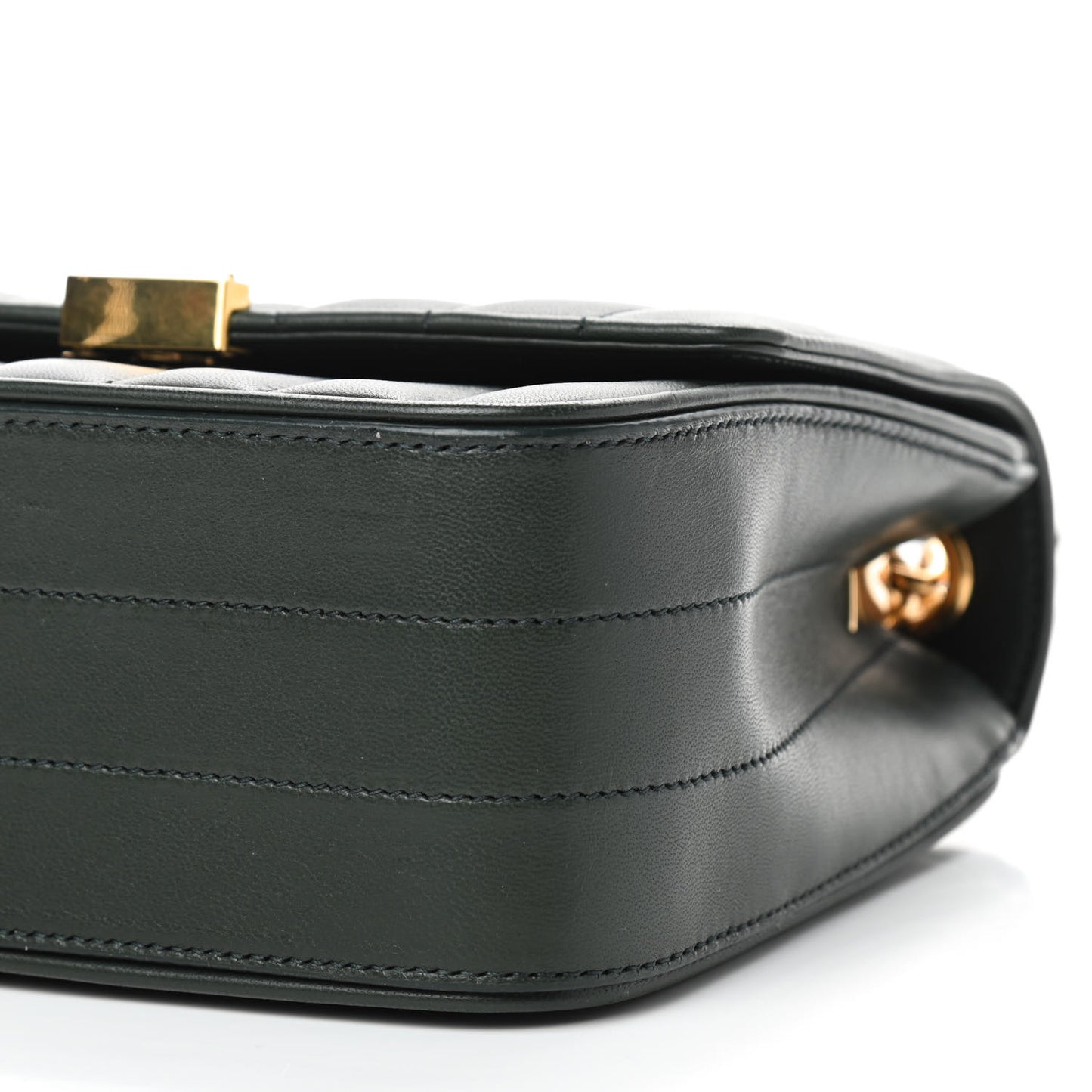 Lambskin Matelasse Monogram Medium Vicky Chain Bag Algae