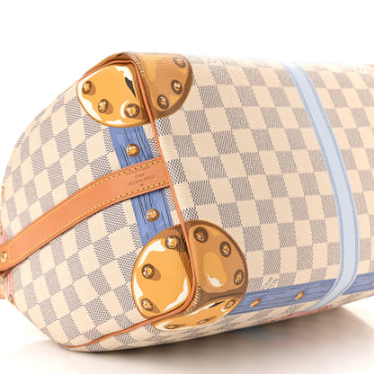 Louis Vuitton Damier Azur Summer Trunks Speedy Bandouliere 30 9 of 13