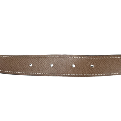 Hermes Swift Epsom 24mm Belt Strap 95 Black Etoupe 4 of 7