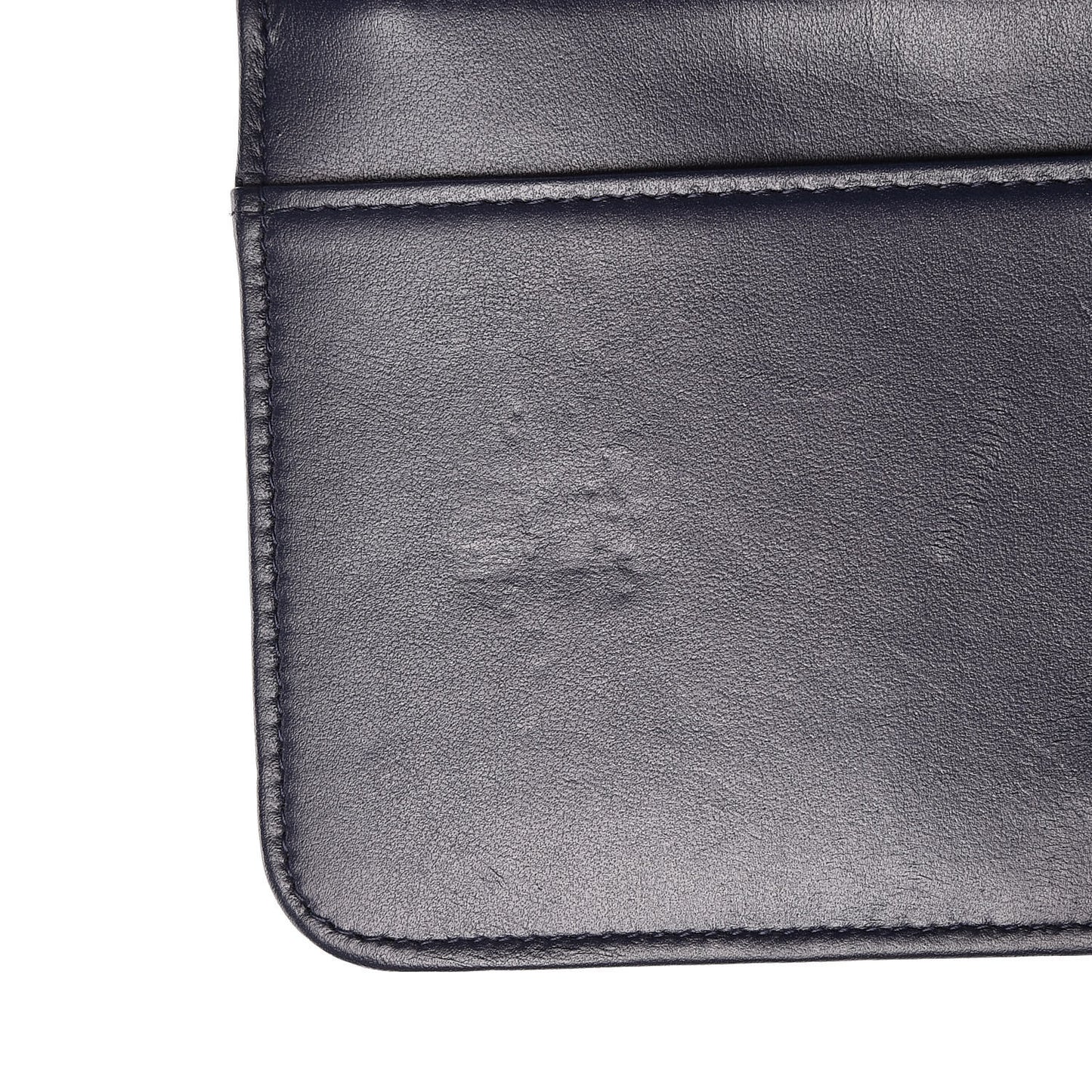 Caviar Quilted Boy Wallet On Chain WOC Navy