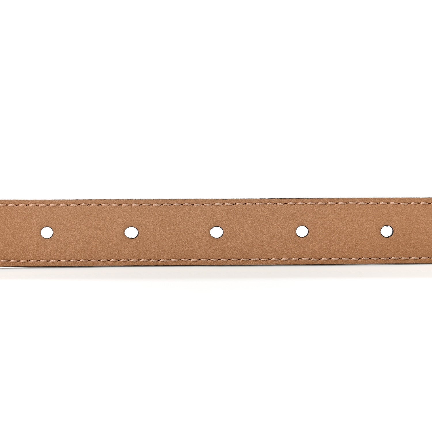 Gucci Moon Calfskin Double G 20mm Belt 85 34 Natural Tan 4 of 5