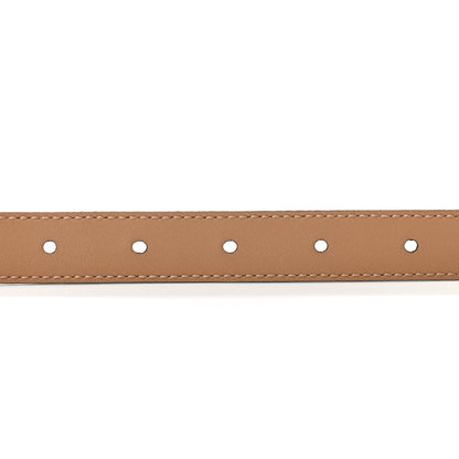 Gucci Moon Calfskin Double G 20mm Belt 85 34 Natural Tan 4 of 5