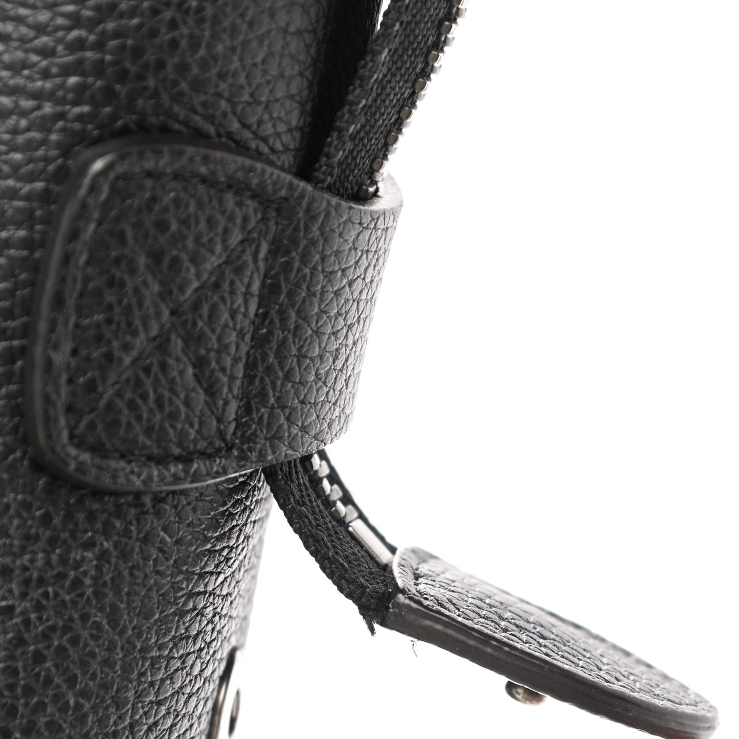 Drummed Calfskin Micro Luggage Black