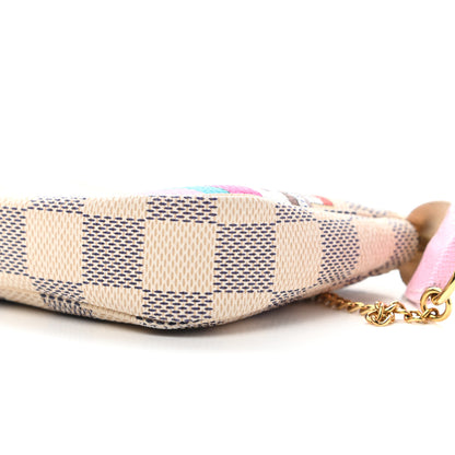 Louis Vuitton Damier Azur 2016 Christmas Animation Mini Pochette Accessories 9 of 9