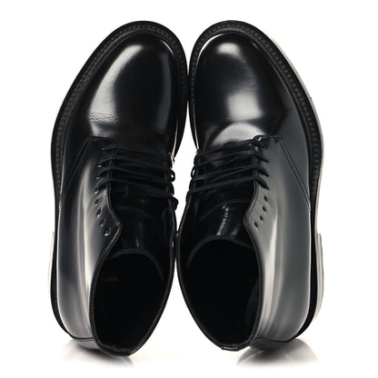 Saint Laurent Calfskin Womens Army Combat Boots 36 Black 2 of 9