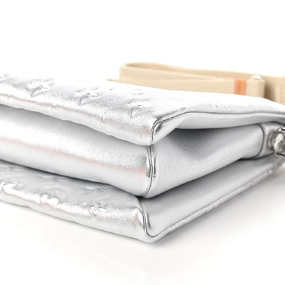 Louis Vuitton Metallic Lambskin Embossed Monogram Coussin PM Silver 7 of 10