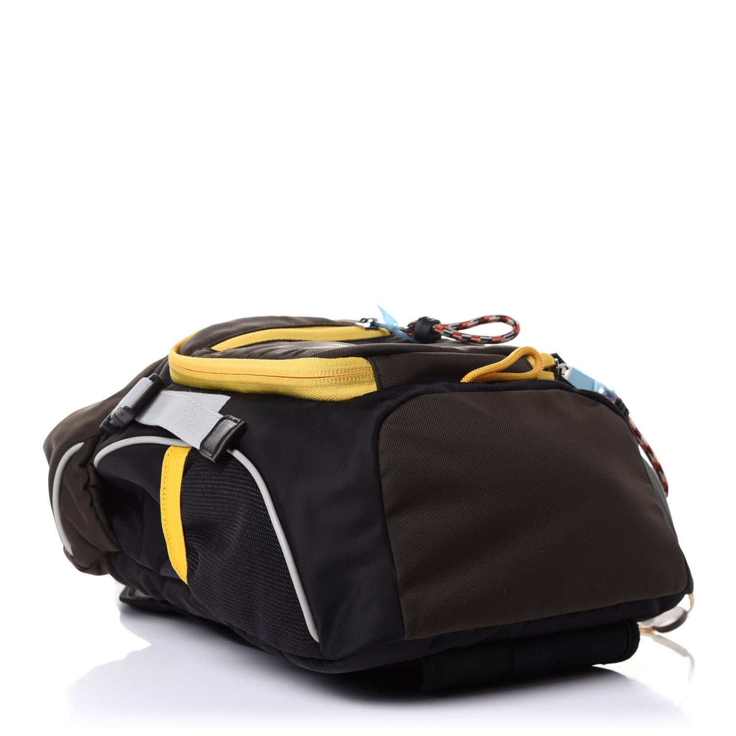 Burberry Nylon Medium Leo Sling Bag Black Yellow Grey 3 of 9