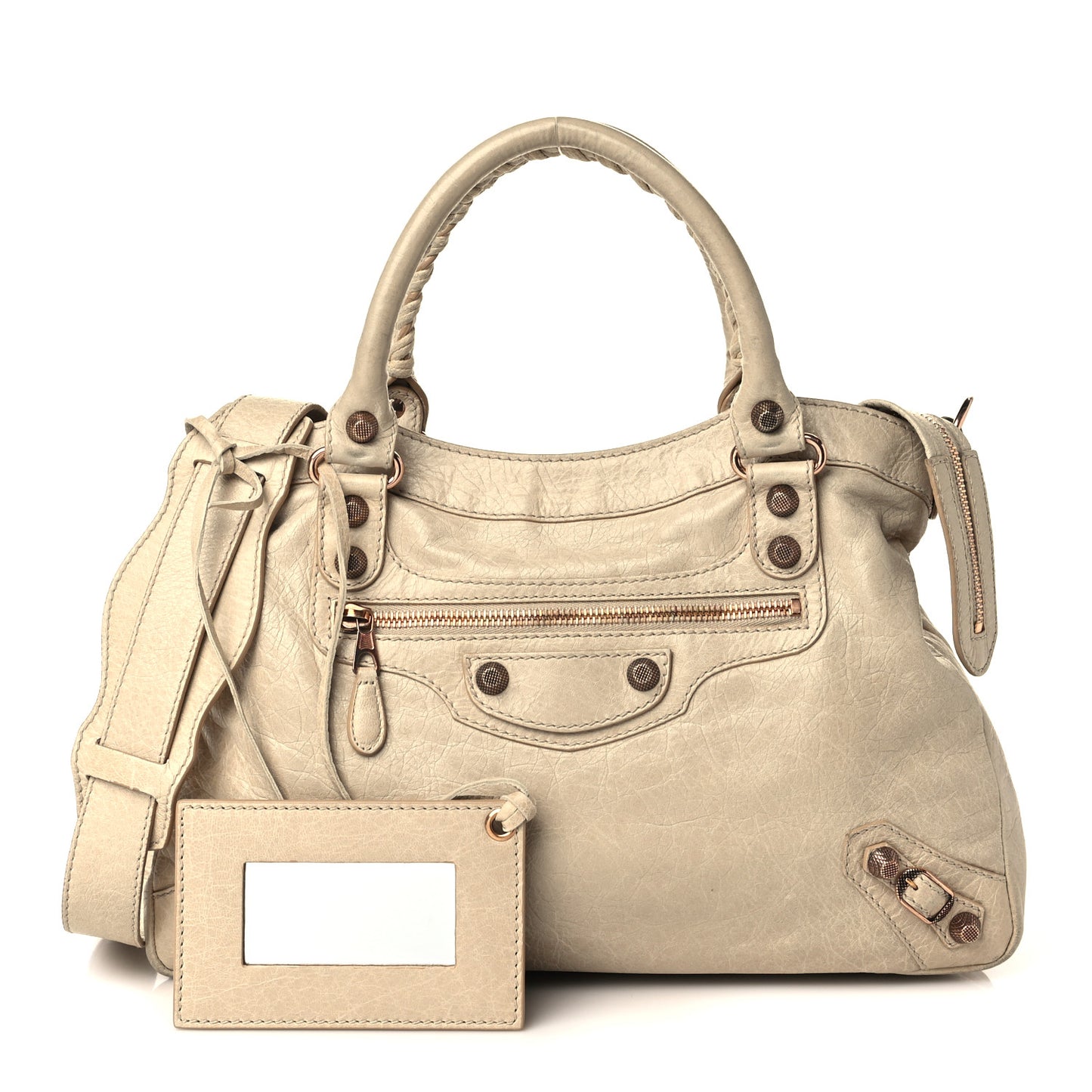 Agneau Giant 12 Rose Gold Hardware Town Praline