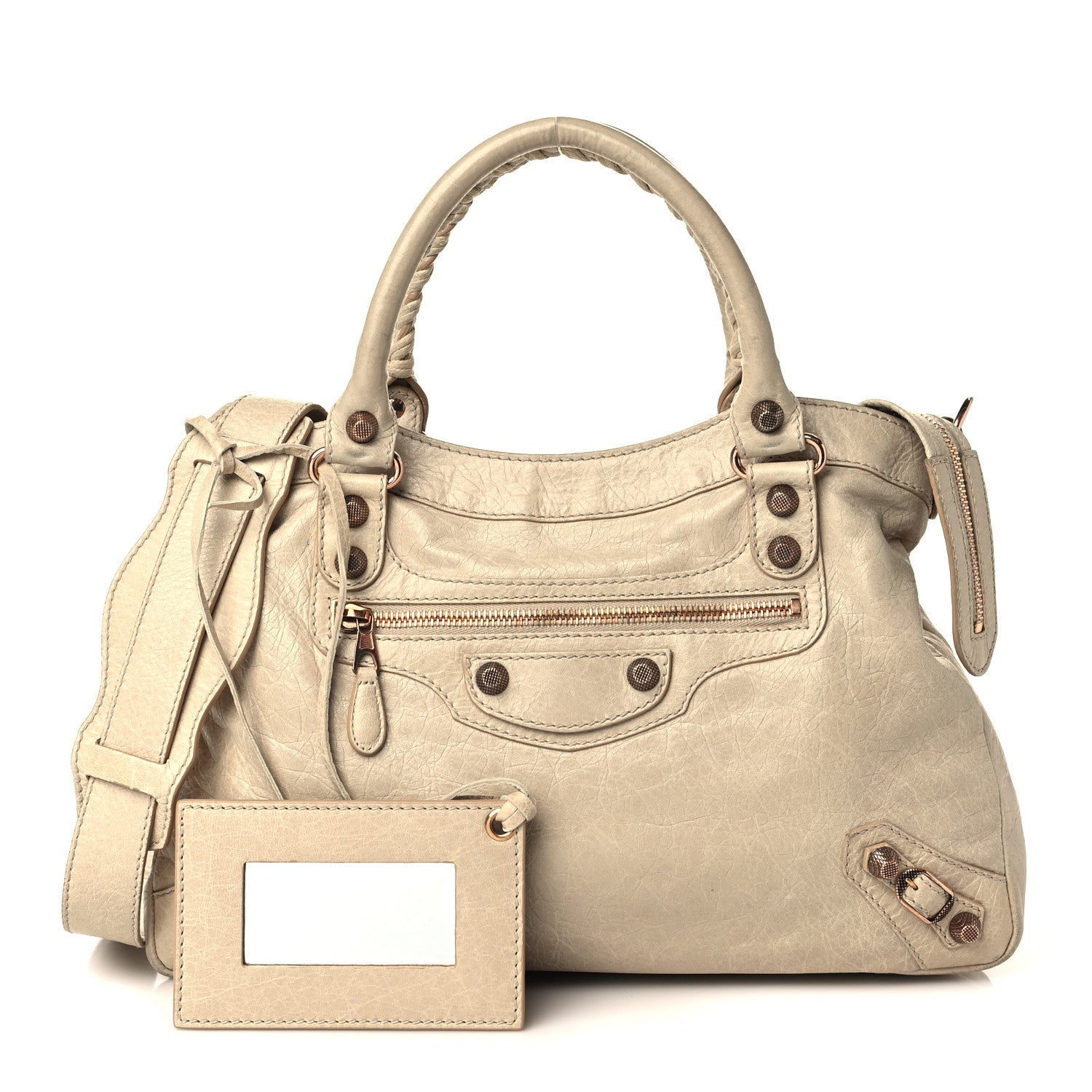 Balenciaga Agneau Giant 12 Rose Gold Hardware Town Praline 1 of 8