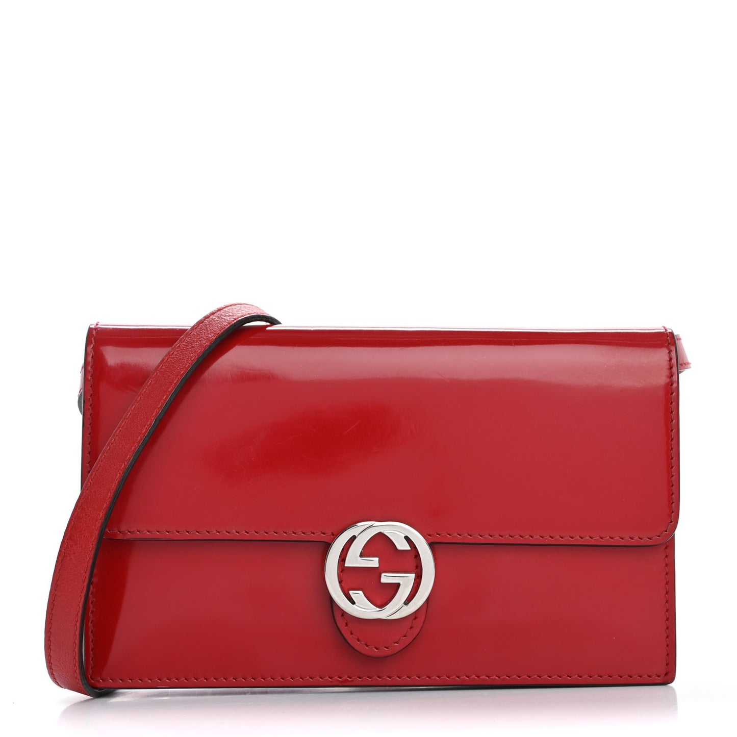 Shade Lux Calfskin Icon Wallet Hibiscus Red